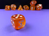 Chessex – Borealis Polyhedral Blood Orange/White