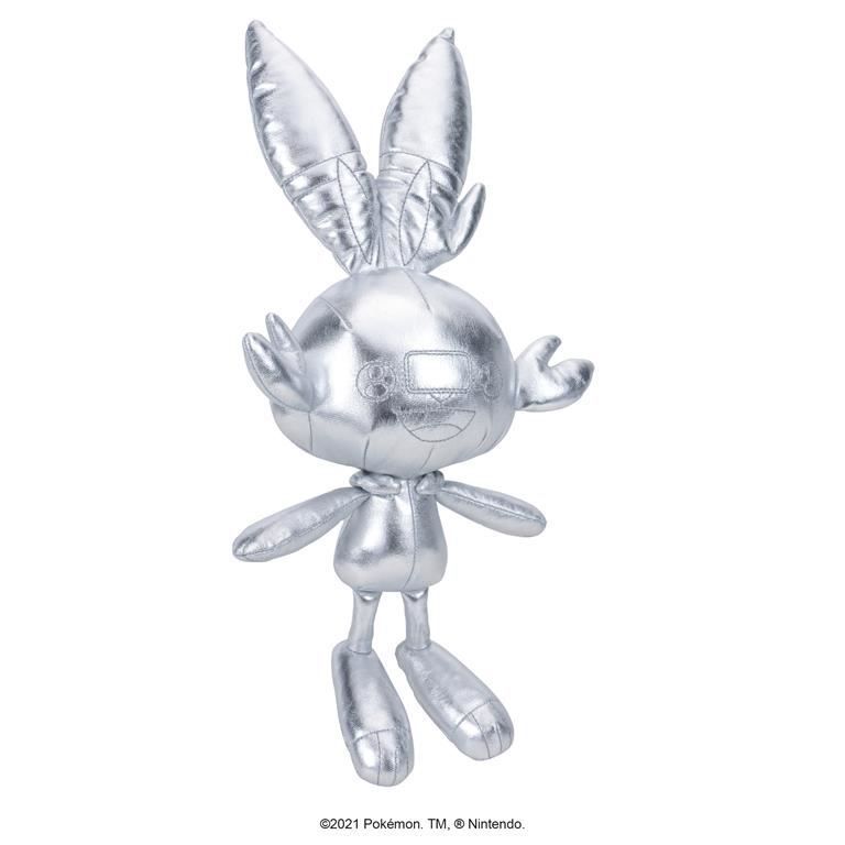 Pokemon - 25th Anniversary Silver Scorbunny 8 Inch Plush