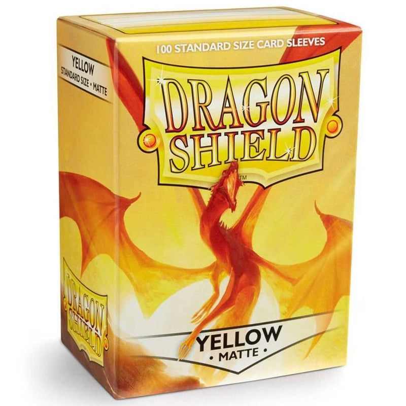 Dragon Shield: Yellow Matte Sleeves 100 (Standard Size)
