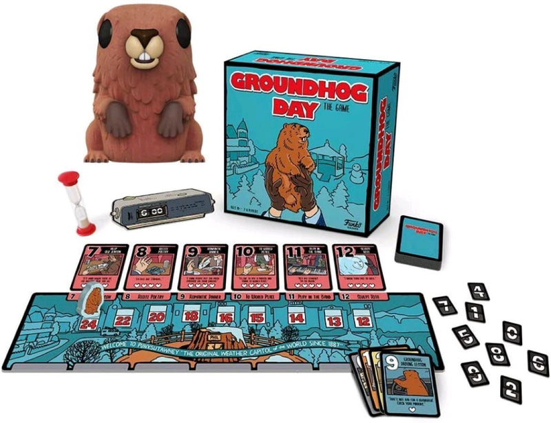 Groundhog Day - The Game & Punxsutawney Phil Flocked (US Exclusive) Pop! Vinyl Bundle