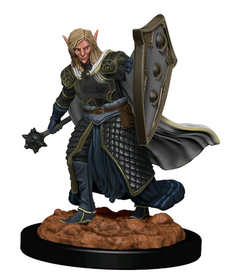 Dungeons & Dragons - Premium Elf Male Cleric Miniature