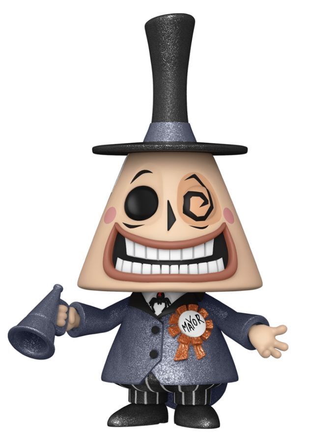 The Nightmare Before Christmas - Mayor with Megaphone (Chance of Chase) US Exclusive Diamond Glitter Pop! Vinyl Figure