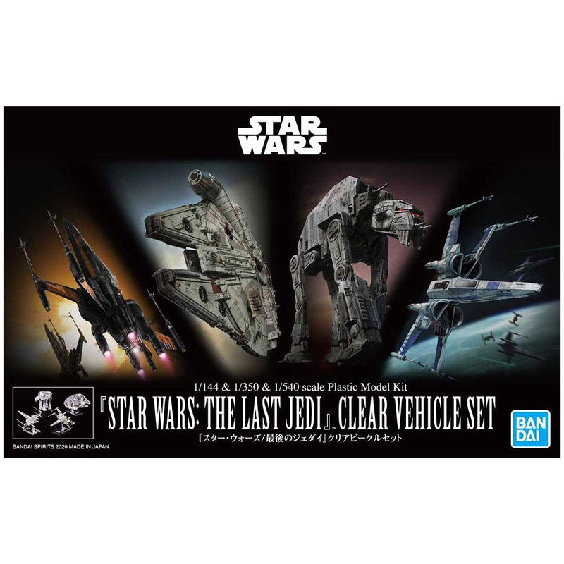 Bandai 1/144 & 1/350 & 1/540 STAR WARS: THE LAST JEDI CLEAR VEHICLE SET