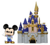 Disney World - Cinderella Castle with Mickey Mouse 50th Anniversary Pop! Town