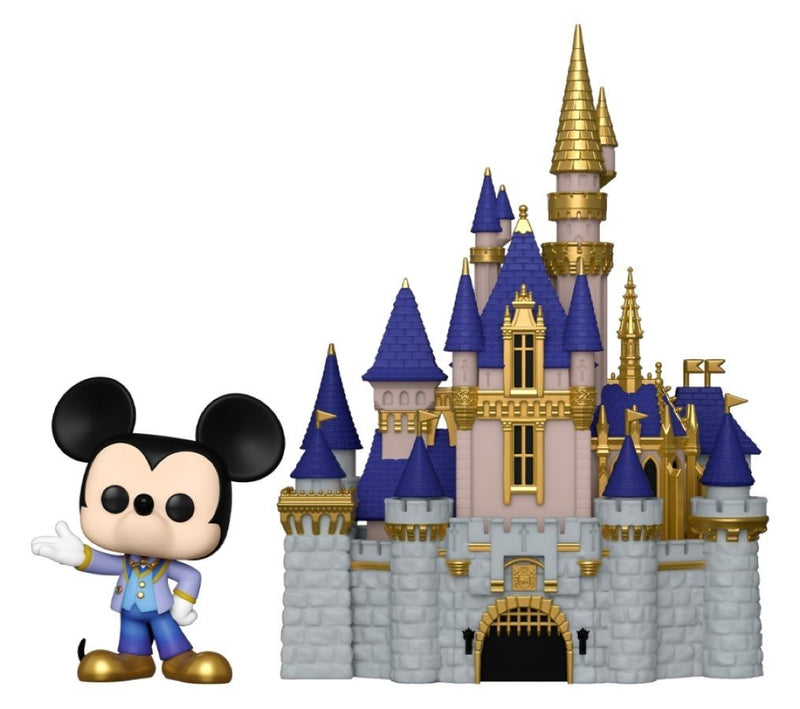 Disney World - Cinderella Castle with Mickey Mouse 50th Anniversary Pop! Town