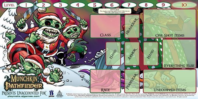 Munchkin Pathfinder Playmat Presents Unaccounted For