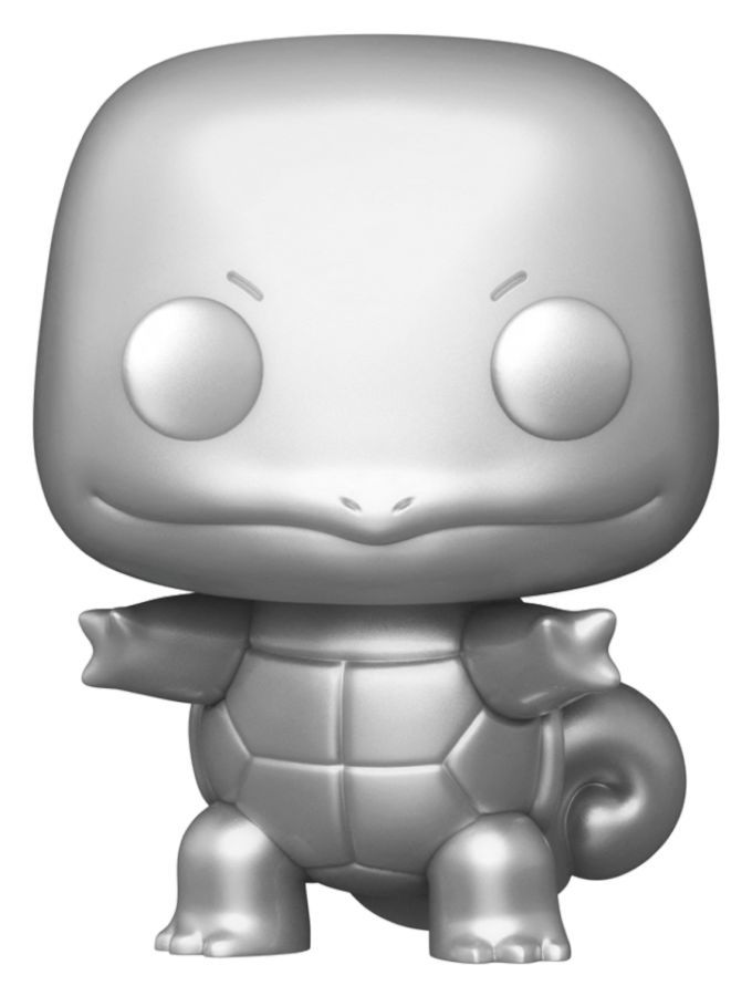 Pokemon - Squirtle Silver Metallic 25th Anniversary US Exclusive Pop! Vinyl Figure