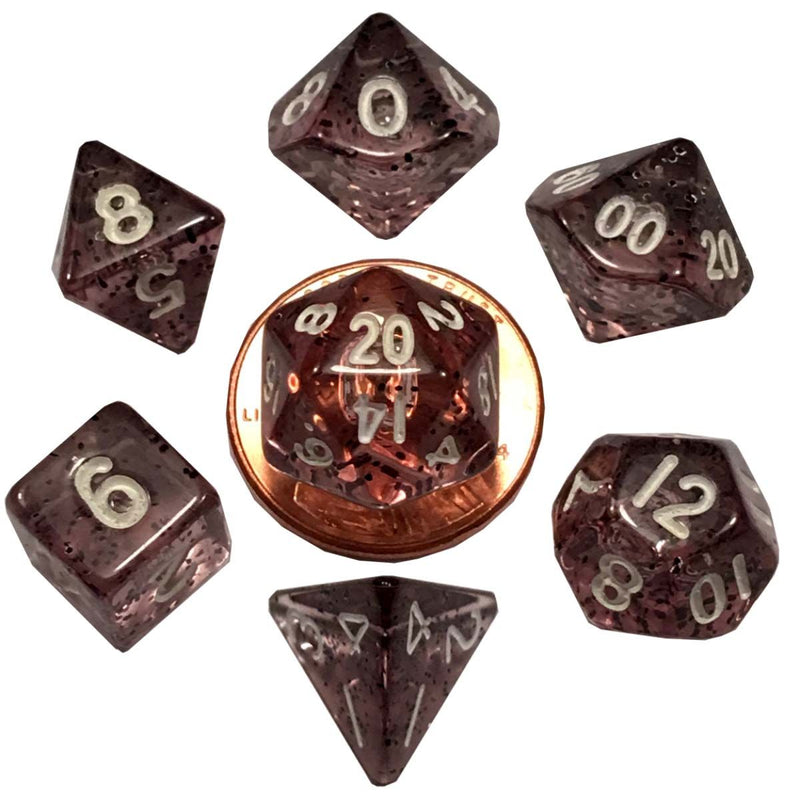 MDG – Mini Polyhedral Dice Set - Ethereal Black