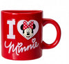 Mickey Mouse - I Love Minnie Mouse Ceramic Mug Magnet (Red)