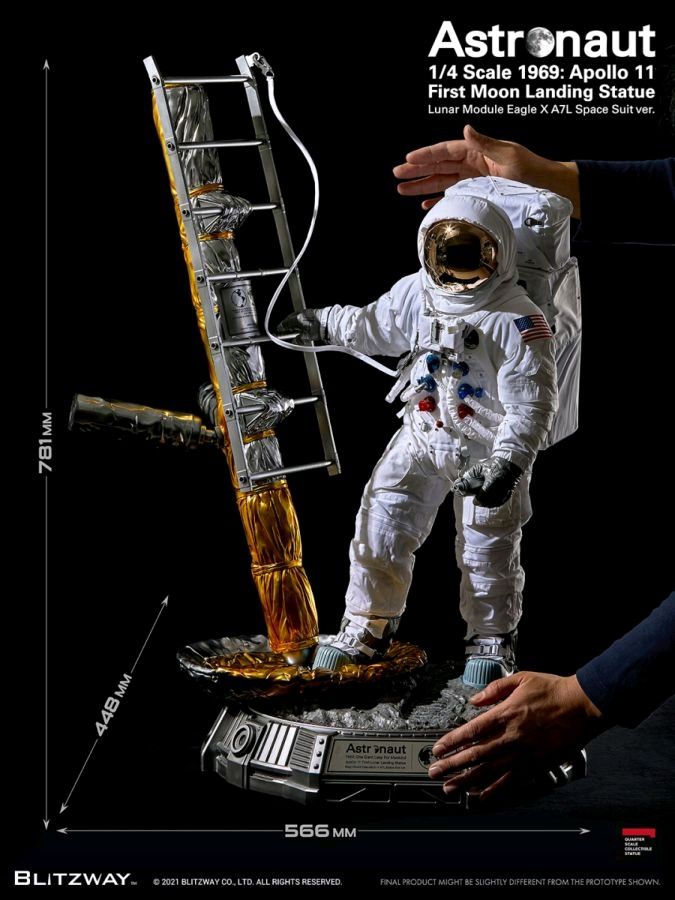Astronaut - Apollo 11 1st Moon Landing 1:4 Scale Statue
