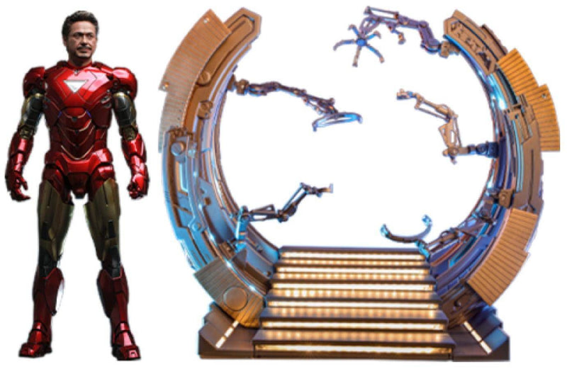 Iron Man - Iron Man Mk VI (2.0) with Suit-up Gantry 1/6 Scale Set