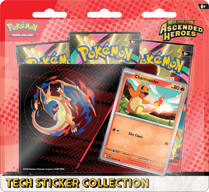 Pokémon TCG: Mega Evolution—Ascended Heroes Tech Sticker Collection (Assorted)