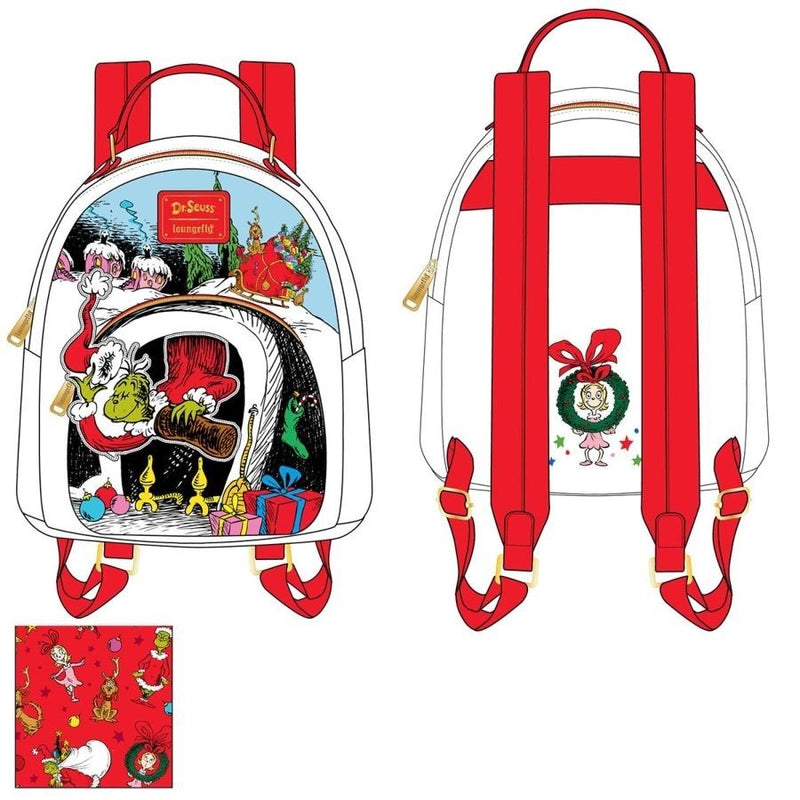 Dr Seuss - Grinch Chimney Thief Mini Backpack