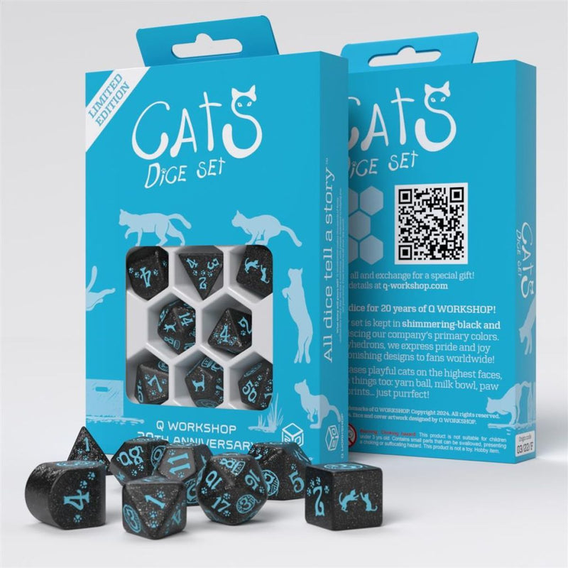 Q Workshop - Cats Dice Set - 20 Years Dice Set (Limited Edition)