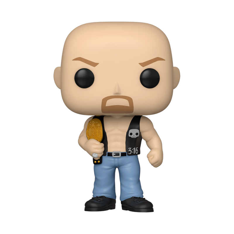 WWE - SC Steve Austin w/Belt Pop! Vinyl Figure