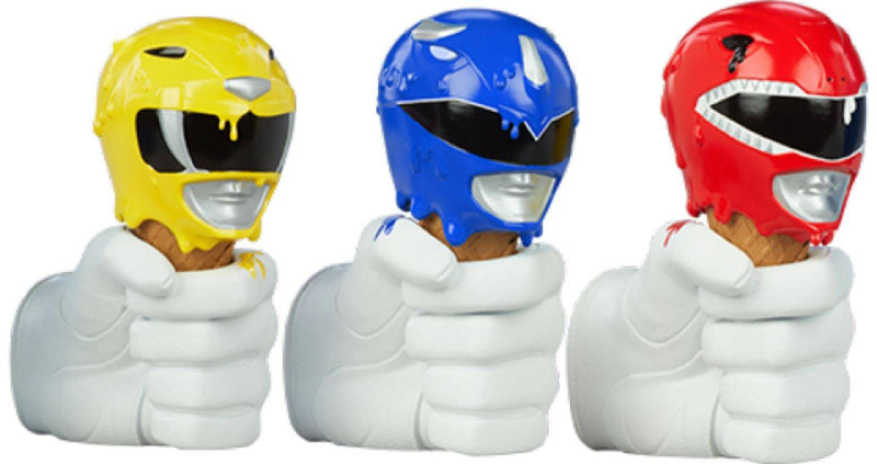 Power Rangers - Red, Yellow & Blue Scoops Set
