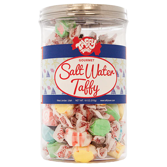 Taffy Town: 18oz Cannister - Assorted Salt Water Taffy