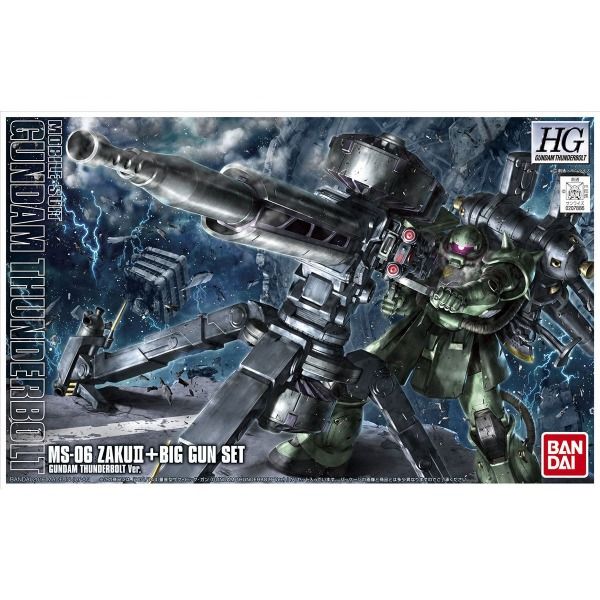 HG 1/144 Zaku II + Big Gun Set (Gundam Thunderbolt Ver.)