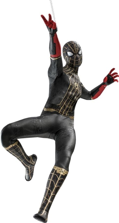 (EX DISPLAY) Spider-Man: No Way Home - Spider-Man Black & Gold Suit 1/6th Scale 12 Inch Action Figure