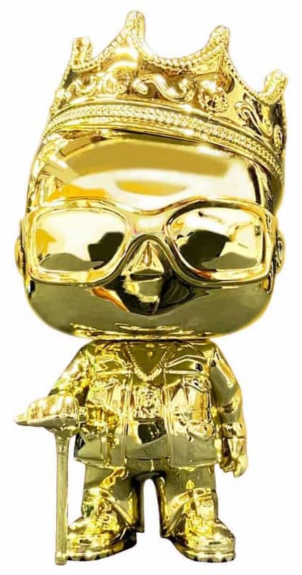 Notorious BIG - Biggie Gold Chrome US Exclusive Pop! Vinyl Figure