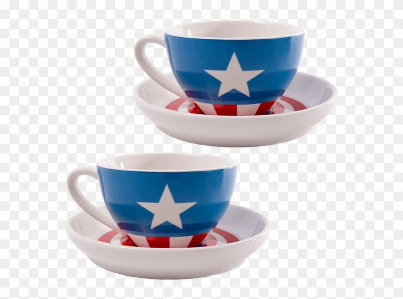 Captain America - Teacup and Saucer (Set of 2)