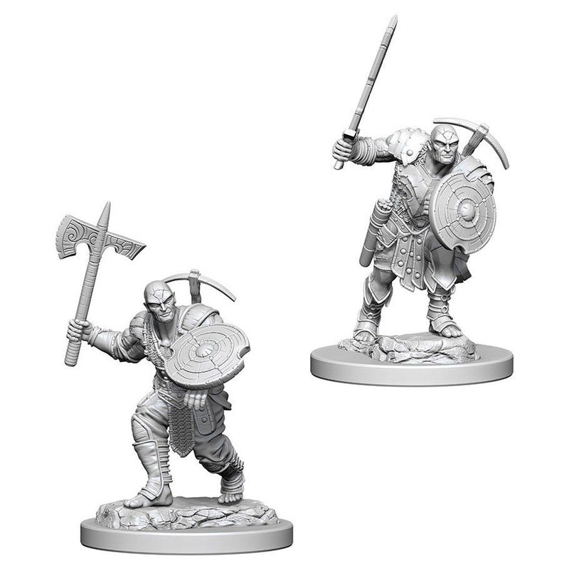 D&D - Unpainted Earth Genasi Male Fighter