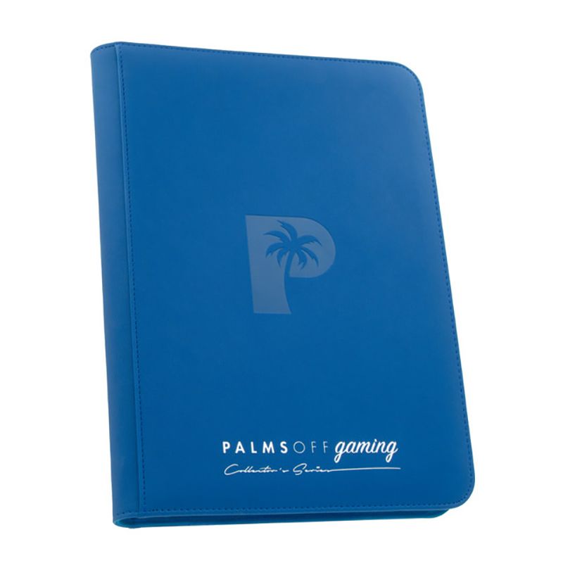 Palms Off Collector’s Series 9 Pocket Zip Binder – BLUE