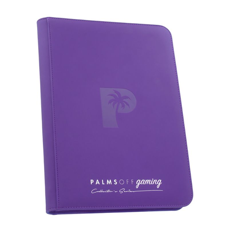 Palms Off Collector’s Series 9 Pocket Zip Binder – PURPLE