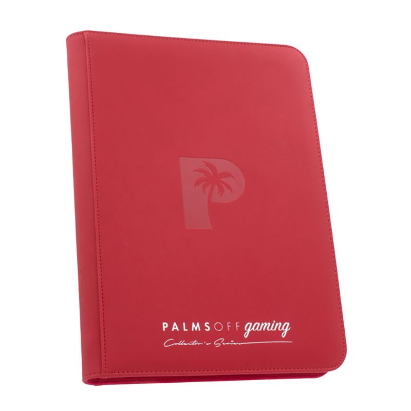 Palms Off  Collector’s Series 9 Pocket Zip Binder – RED