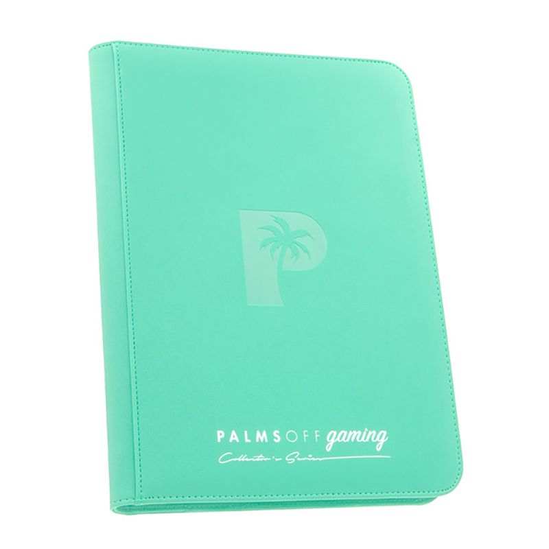 Palms Off Collector’s Series 9 Pocket Zip Binder – TURQUOISE