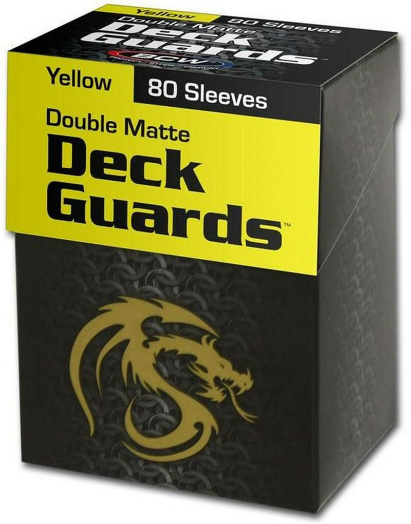 BCW Deck Guard Box Sleeves (80) Yellow