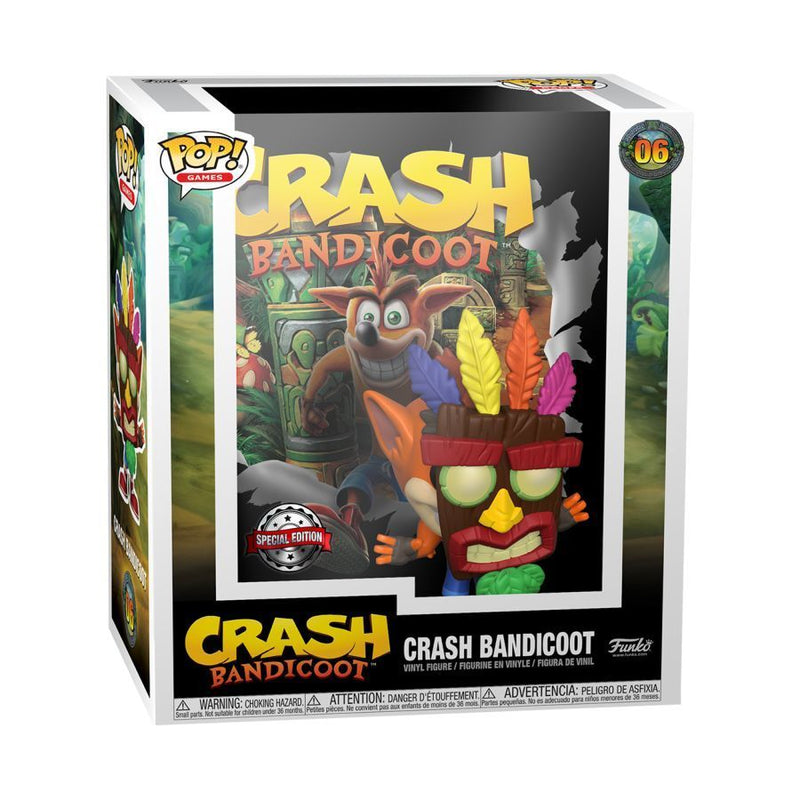 Crash Bandicoot - Crash with Aku Aku Mask (US Exclusive) Pop! Cover 