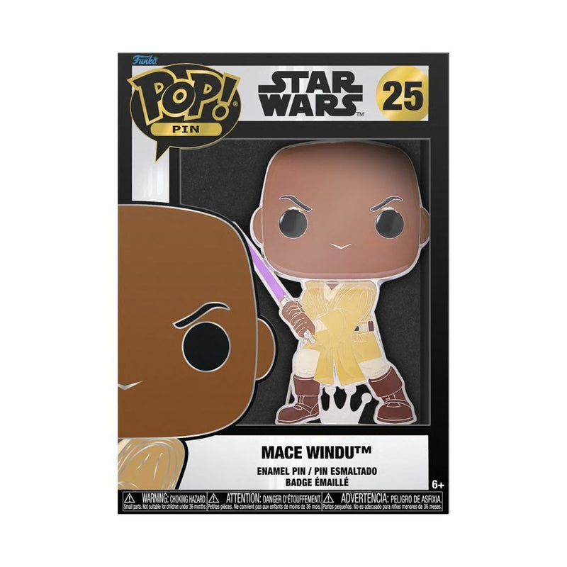 Star Wars - Mace Windu 4in Pop! Enamel Pin