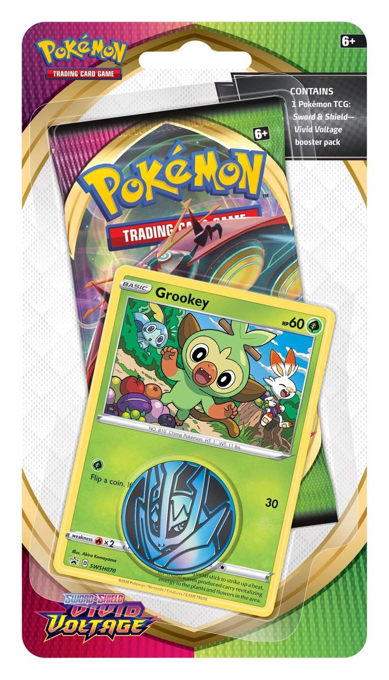 Pokemon TCG: Sword and Shield - Vivid Voltage Checklane Blister Pack: Grookey