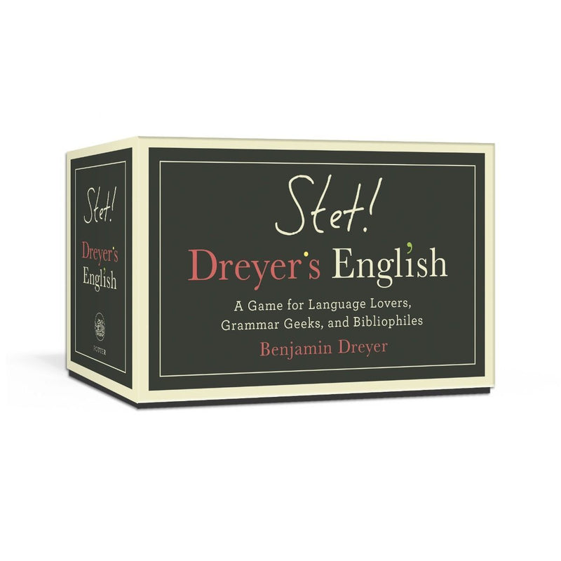 STET! Dreyers English A Game for Language Lovers, Grammar Geeks, and Bibliophiles