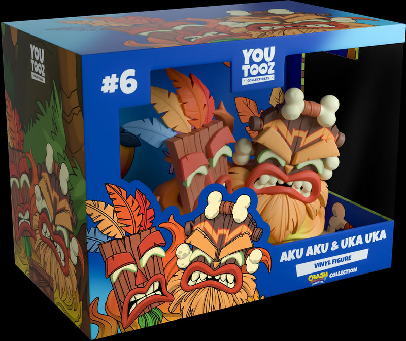 Youtooz: Crash Bandicoot - Aku Aku & Uka Uka Vinyl Figure