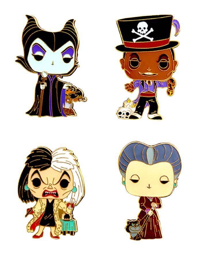 Disney - Villains Enamel Pin Set 4 Pack