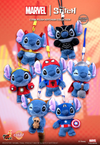 Hot Toys: Cosbi! - Marvel x Stitch Plush Series Blind Box (Single)