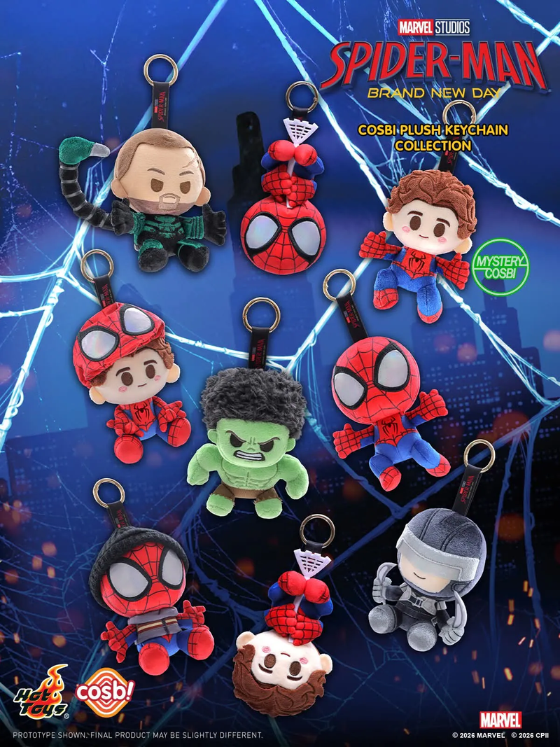 Hot Toys: Spider-Man: Brand New Day PLUSH PENDANT Series Blind Box (Single)