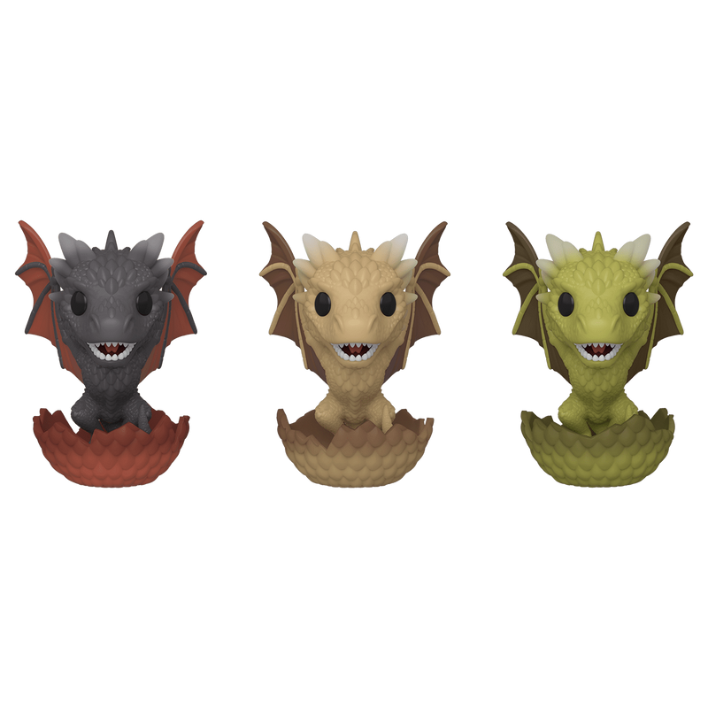 Game of Thrones - Dragons in Eggs Pop! Vinyl 3 Pack (ECCC 20 Exclusive)