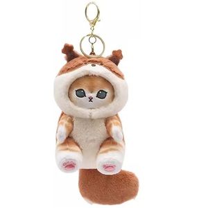 Mofusand: Forest Friends Plush Keychain - Squirrel