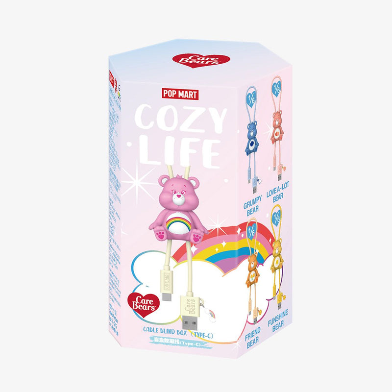 Pop Mart: Care Bears - Cozy Life Series Cable Type-C Blind Box (Single)
