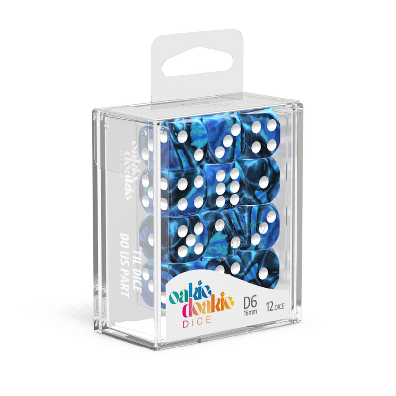 Oakie Doakie Dice D6 16 mm GemiDice - Twilight Stone (12)
