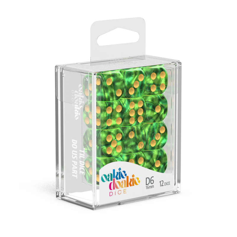 Oakie Doakie Dice D6 16 mm GemiDice - Jungle (12)