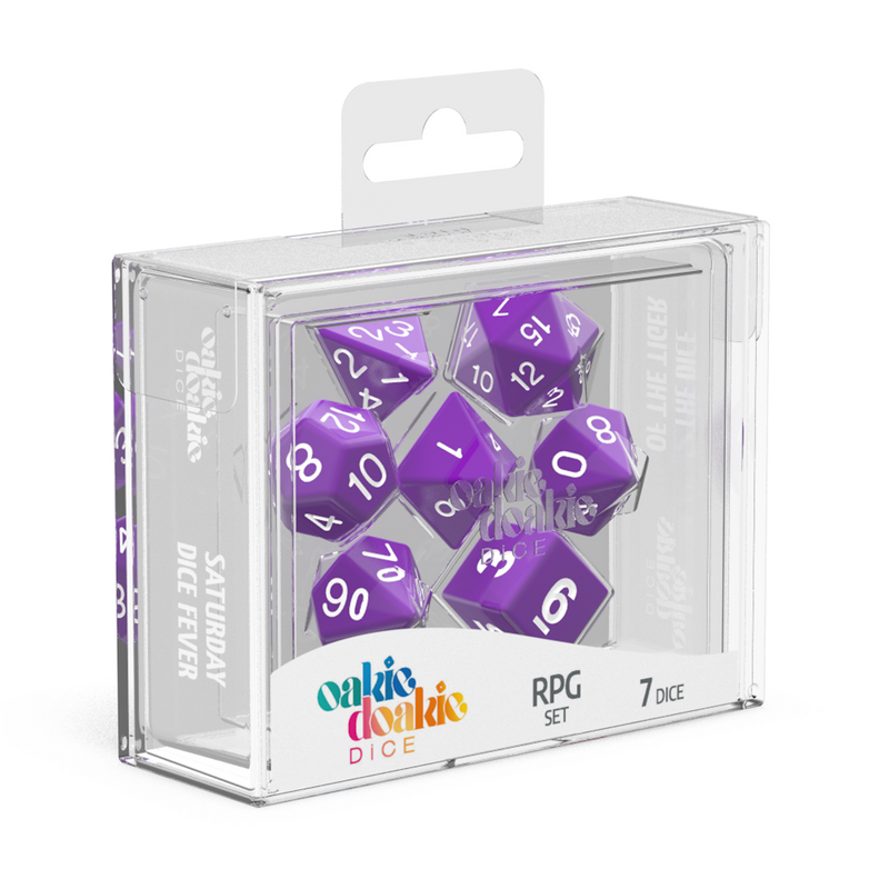 Oakie Doakie Dice RPG Set Solid - Purple