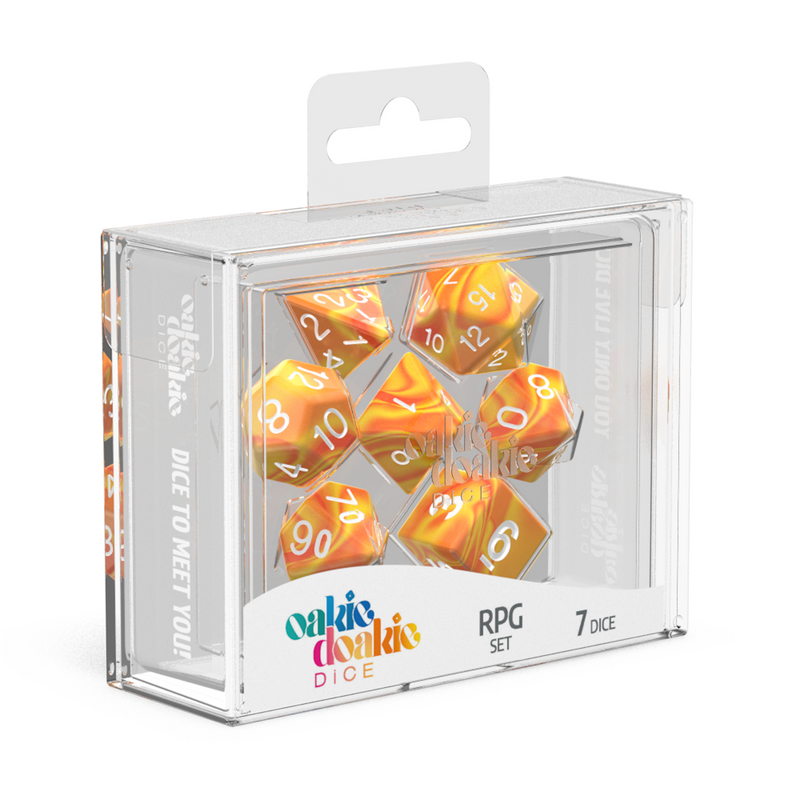 Oakie Doakie Dice RPG Set GemiDice - Sunstone (7)