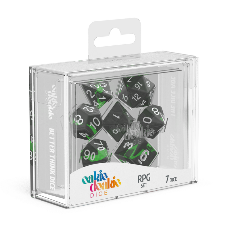 Oakie Doakie Dice RPG Set Enclave - Emerald (7)