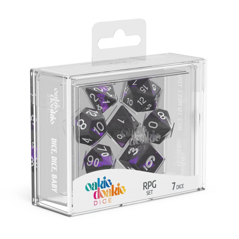 Oakie Doakie Dice RPG Set Enclave - Amethyst (7)