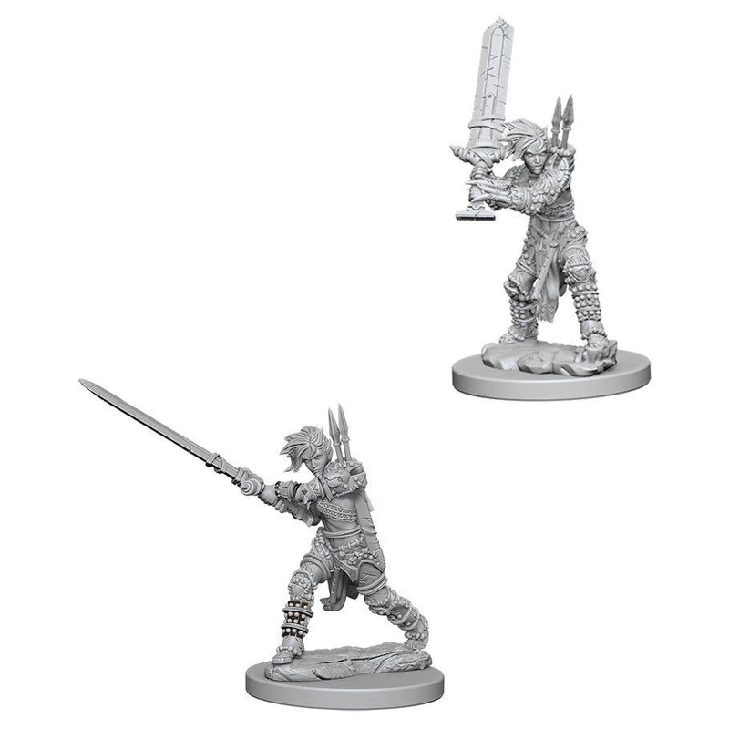 Pathfinder - Deep Cuts Unpainted Miniatures: Human Female Barbarian