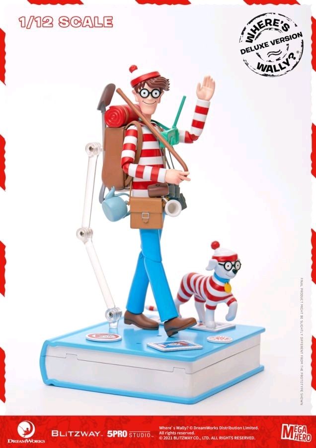 Wheres Wally? - Wally Deluxe 1/12th Scale 6 Inch Action Figure